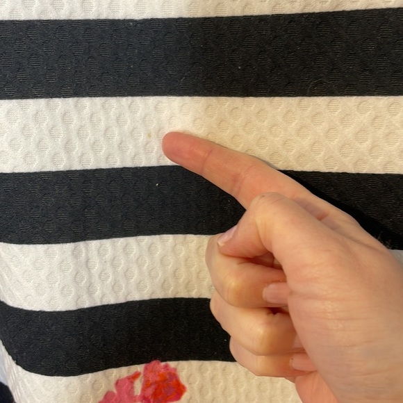 ANTHROPOLOGIE Postmark stripes floral puff sleeve tunic top - Picture 5 of 12